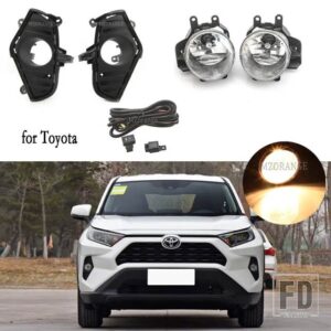 トヨタ フォグランプ LED RAV4 RAV 4 XA50 2019-21 ヘッドライトハロゲンフォグランプカバーグリルベゼルフレームスイッチケーブルワイヤー