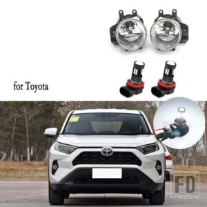 トヨタ フォグランプ LED RAV4 RAV 4 XA50 2019-21 ヘッドライトハロゲンフォグランプカバーグリルベゼルフレームスイッチケーブルワイヤー