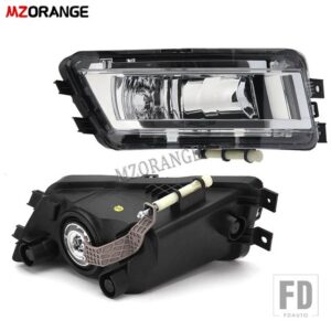 VW 自動フロントフォグランプパサート B7 2011-15 ヘッドライトフォグランプクロームグリルバンパーカバー 56D853665 - 1 pair no bulb