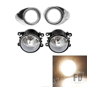 フォード LED フォグランプフォーカス 3 2012 2013 2014 クロームフォグライトカバーグリルフォグランプフレームヘッドライトフォグライトワイ - frame B halogen