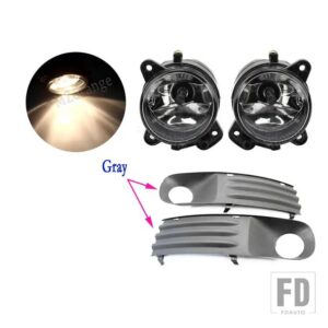 フォグランプ VW トランスポーター T5 マルチバン カラベル 2003-2010 LED フォグライトグレーフォグランプカバーグリル配線ハーネススイッチキ