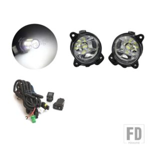 フォグランプ VW トランスポーター T5 マルチバン カラベル 2003-2010 LED フォグライトグレーフォグランプカバーグリル配線ハーネススイッチキ