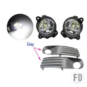 フォグランプ VW トランスポーター T5 マルチバン カラベル 2003-2010 LED フォグライトグレーフォグランプカバーグリル配線ハーネススイッチキ