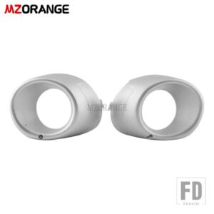 三菱 フォグランプ アウトランダー 2013 2014 2015 LED フォグライトヘッドライトフォグランプカバーグリルベゼルブラックフレームシェル - Silver L and R