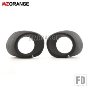 三菱 フォグランプ アウトランダー 2013 2014 2015 LED フォグライトヘッドライトフォグランプカバーグリルベゼルブラックフレームシェル - Black L and R