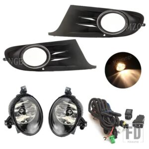 フォグランプ VW ゴルフ 6 MK6 カブリオレ 2009-2013 ヘッドライト LED フォグライトフォグランプカバーグリルベゼルフレームハロゲンドライビ