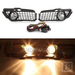 LED フォグランプ VW ゴルフ 3 ゴルフ MK3 ジェッタカブリオ 1992-1998 フォグランプフォグランプヘッドライトカバーグリルワイヤーケーブルア - Halogen
