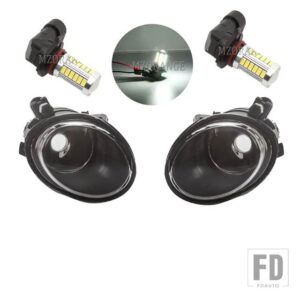 BMW LED フォグランプ E46 M3 3シリーズ 2001-2005 フォグランプ E39 M5 1995-2004 フォグランプカバー グリルベゼル ヘッドライト - LED Fog2