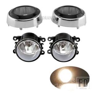 三菱 フォグランプ LED アウトランダー 39783 フォグランプフロントバンパーヘッドライト穴カバーグリルベゼルフレーム - Halogen and covers