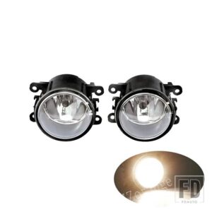 三菱 フォグランプ LED アウトランダー 39783 フォグランプフロントバンパーヘッドライト穴カバーグリルベゼルフレーム - Halogen fog