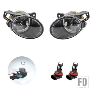 フォグランプ VW パサート B6 2006-2011 LED フロントヘッドライトフォグランプアセンブリハロゲンフォグランプカバードライビングランプアクセ - LED fog