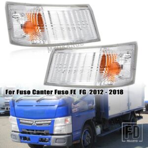 三菱 キャンターふそう FE FG 2012-2018 コーナーライトフロントフォグライトウィンカーライトヘッドライトインジケータランプアセンブリ - 1 Pair