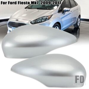 フォード カーウイングドアバックミラーサイドミラーカバーフィエスタ MK7 39783-2017 キャップトリムケースフレームアクセサリー - 1 PAIR A
