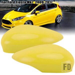 フォード カーウイングドアバックミラーサイドミラーカバーフィエスタ MK7 39783-2017 キャップトリムケースフレームアクセサリー - 1 PAIR C