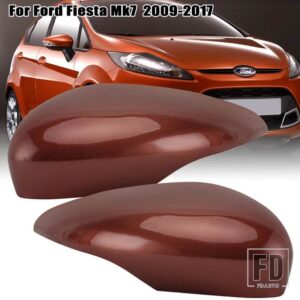 フォード カーウイングドアバックミラーサイドミラーカバーフィエスタ MK7 39783-2017 キャップトリムケースフレームアクセサリー - 1 pair E