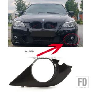 BMW E60 E61 M スポーツ 2003-2009 525I 528I 530I 2004-2010 フォグライトカバーバゼルグリルフォグランプランプフレームカバー穴グリル - L cover