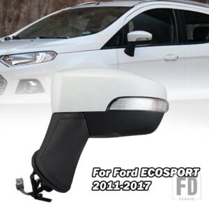 フォード サイドミラー ECOSPORT 2011-2013-17 外側リアビューバックミラー LED ウィンカー 5/7 ピン - 5pins white L