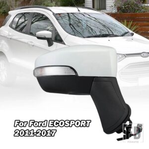 フォード サイドミラー ECOSPORT 2011-2013-17 外側リアビューバックミラー LED ウィンカー 5/7 ピン - 5pins white R