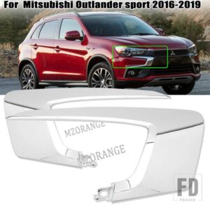 三菱 ASX RVR アウトランダースポーツ 2016-2019 フロントバンパートリムヘッドライトアンダークロームストリップフォグライトカバーアクセサリ - pair up