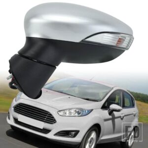フォード サイド電動ドアウイングミラーフィエスタ MK7 2008-2012 バックミラー加熱折りたたみミラーガラスウインカーライト - 6pins Left B