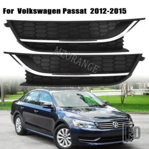 VW フォグライトカバーパサート 2012-15 フロントバンパーグリルフォグランプヘッドライトトリムアクセサリー USA モデル - 1 Pair