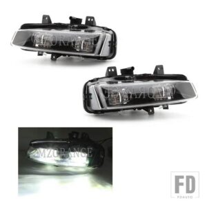 レンジローバー ランドローバー LED フロントフォグランプ EVOQUE 2011 2012 2013-2015 ヘッドライトフォグランプ DRL ランプアセンブリカーア - Smoked LED L and R