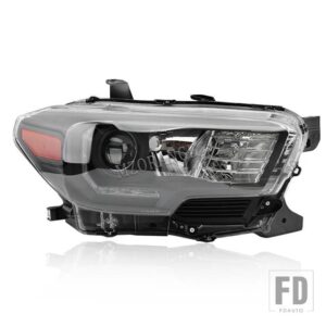トヨタ ヘッドライト タコマ 2016-22 ハロゲン LED ウインカー DRL ヘッドライトヘッドランプアセンブリ - Right side