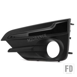 スバル フォグライトカバーグリル インプレッサ 2017 2018 フォグランプトリムヘッドライトシェードフレームレーシンググリルアクセサリー 577 - left black