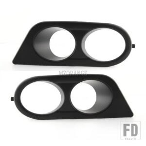 BMW フォグライトカバー E46 M3 2001-2006 のフォグランプグリルフレーム周囲エアダクトフォグランプフードカーボン - Black L and R