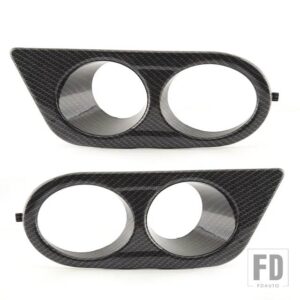 BMW フォグライトカバー E46 M3 2001-2006 のフォグランプグリルフレーム周囲エアダクトフォグランプフードカーボン - Carbon Fiber L and R