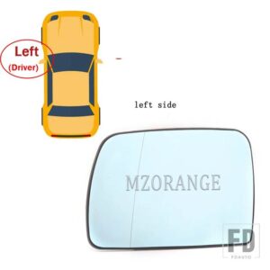 BMW E53 X5 1999-2006 加熱サイドミラーガラスドアウイングリアビューバックミラーガラスレンズアクセサリー 51168408797 - L mirror