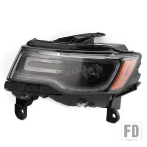 ジープ ヘッドライトグランドチェロキー 2017-2020 2021HID キセノンヘッドライトヘッドランプ DRL 低高ビームライトウィンカーライト - Only Left side