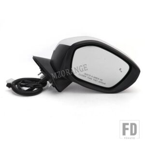 ホンダ サイドミラーアセンブリ シビック 2022 2023 米国ブラインドスポット加熱ミラーレンズカバーキャップ 7 ピンパワーガラスカーアクセサリ - White R