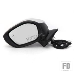 ホンダ サイドミラーアセンブリ シビック 2022 2023 米国ブラインドスポット加熱ミラーレンズカバーキャップ 7 ピンパワーガラスカーアクセサリ - White L