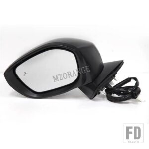 ホンダ サイドミラーアセンブリ シビック 2022 2023 米国ブラインドスポット加熱ミラーレンズカバーキャップ 7 ピンパワーガラスカーアクセサリ - Black L