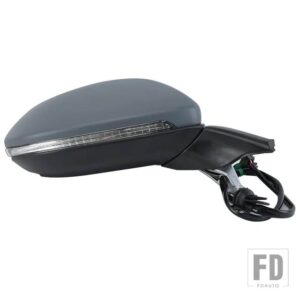 VW サイドミラーアセンブリゴルフ 7 MK7 2013 2014 2015-2020 オートパワー加熱折りたたみウインカーライトミラーカバー 13 ワイヤー - 9pins right