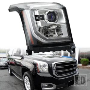 ハロゲンヘッドライト GMC ユーコン 2015-2017 LED DRL プロジェクターヘッドライトヘッドランプウィンカーライトローハイビームランプアクセサ
