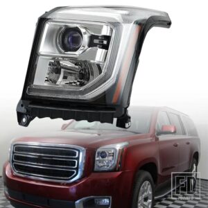 ハロゲンヘッドライト GMC ユーコン 2015-2017 LED DRL プロジェクターヘッドライトヘッドランプウィンカーライトローハイビームランプアクセサ
