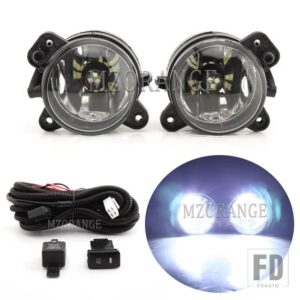 フォグランプ LED VW クラフター T5 トランスポーター カラベル マルチバン フォグランプ シュコダ ファビア MK1 MK2 フォグランプ VW ポロ ゴ - 1 Pair LED and Wires