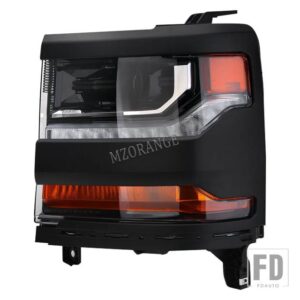 シボレー シルバラード 2016 2017 2018 HID キセノンヘッドライト LED DRL フロントフォグランプウィンカーヘッドランプアクセサリー - only 1pc left black