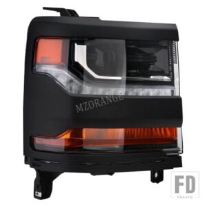 シボレー シルバラード 2016 2017 2018 HID キセノンヘッドライト LED DRL フロントフォグランプウィンカーヘッドランプアクセサリー - only 1pc right black