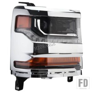シボレー シルバラード 2016 2017 2018 HID キセノンヘッドライト LED DRL フロントフォグランプウィンカーヘッドランプアクセサリー - 1pc Right Silver