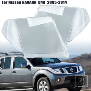 日産 ヘッドライトカバーレンズ ナバラ D40 38657-2014 ヘッドランプシェルランプランプシェード PC アクセサリー - 1 pair