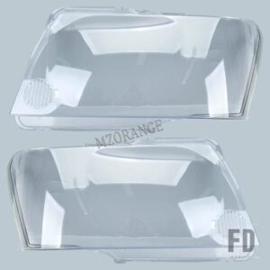 日産 ヘッドライトカバー パトロール Y61 GU 2004 2005-2010 2011 ヘッドライトシェルクリアヘッドランプカバー LAMPSHDADE レンズカバー - 1 pair