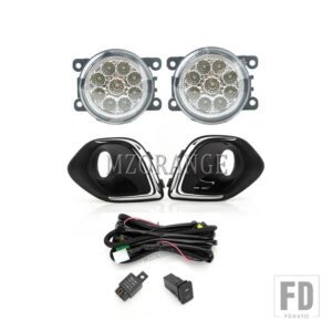 三菱 フォグランプ LED ヘッドライト ASX RVR アウトランダースポーツ 2013 2014 2015 フォグライトカバーグリルハーネススイッチキット - LED 1 set