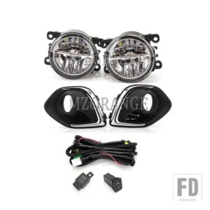 三菱 フォグランプ LED ヘッドライト ASX RVR アウトランダースポーツ 2013 2014 2015 フォグライトカバーグリルハーネススイッチキット - LED 1 set2