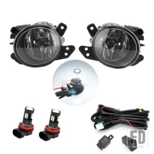 メルセデスベンツ フォグランプ LED W219 W204 W216 W164 W221 スマートフォーツー W451 2007 2008 2009 2010 ヘッドライトフォグランプアクセ - LED and wires