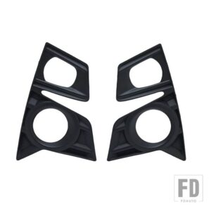 いすゞ D-MAX DMAX 2021-23 フロントフォグライトランプカバートリムヘッドライトカバーフレーム穴黒アクセサリー - 1 Pair