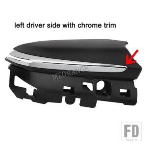 トヨタ バックミラーボトムカバートリム カムリアバロン 2019 2020-2022 外装サイドミラーアンダーカバーキャップカーアクセサリー - left chrome