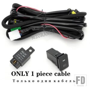 VW トゥアレグ 37803-2010 フォグランプハロゲン LED フロントフォグランプヘッドライト DRL アクセサリー - wires
